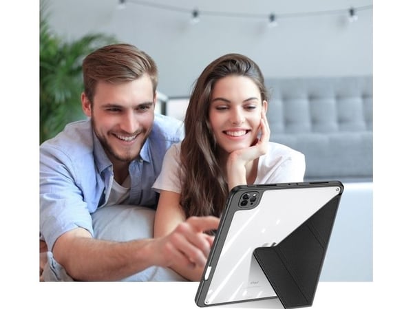 Dux Ducis Magi etui för iPad Pro 11" 2021/2020/2018 / iPad Air (4:e gen) - smart cover med stativ och fack för Apple Pencil - svart