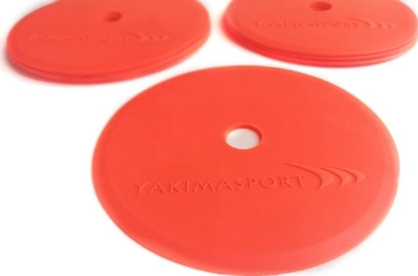 YakimaSport flate feltmarkører (merkematter) - sett med 10 stk. oransje