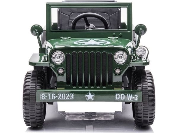 Jokomisiada elektrisk bil militær Willys 4x4 + fjernkontroll