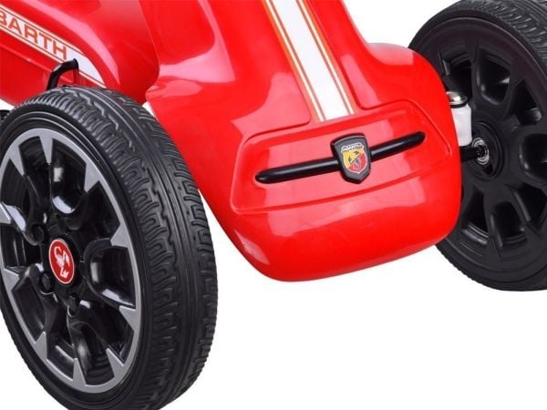 Jokomisiada gokart ABARTH for pedaler, store myke hjul PA0167
