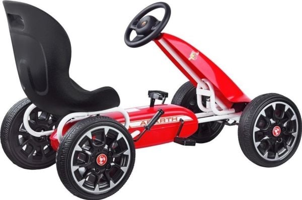 Jokomisiada gokart ABARTH för pedaler, stora mjuka hjul PA0167