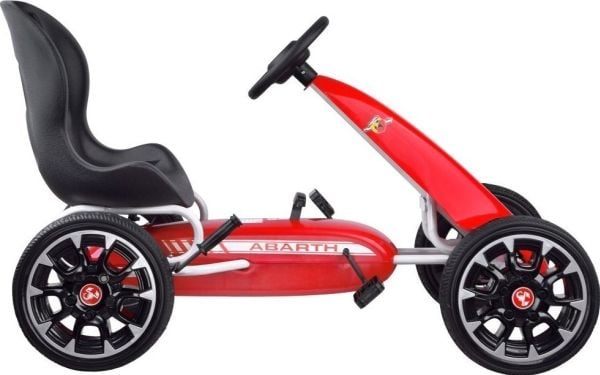 Jokomisiada gokart ABARTH för pedaler, stora mjuka hjul PA0167