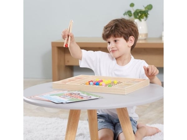 Viga Toys VIGA Trespek Spill Kuler Slå og finn riktig puslespill