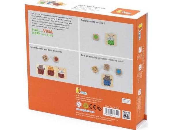 Viga Toys VIGA trepuslespill Match raskt 27 deler