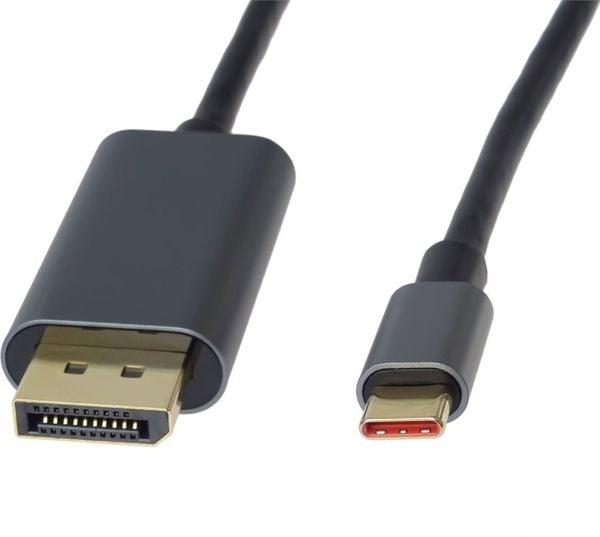 USB PremiumCord USB-C til DisplayPort-kabel 2 m svart (ku31dp09)