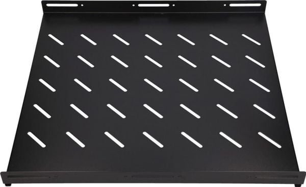 Extralink - Rack-hylle - fast - svart - 1U - 19"