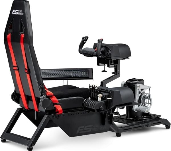 Next Level Racing - Flysimulator cockpit - ergonomisk - høydensitetsskumplast