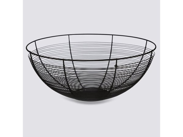 5five svart metallkurv 32 cm til frukt/grønnsaker (fat)