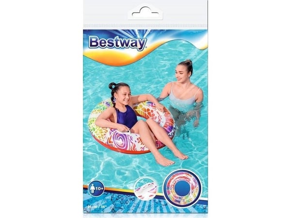Bestway oppblåsbar ring med håndtak 91 cm 36084