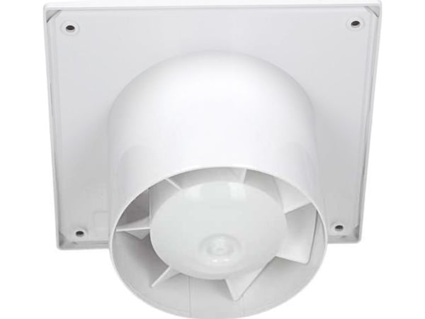 Awenta baderomsventilator 2-trinn WA fi100 64/85 m3/h 5/12W 230V med snorbryter hvit Awenta WA100DW