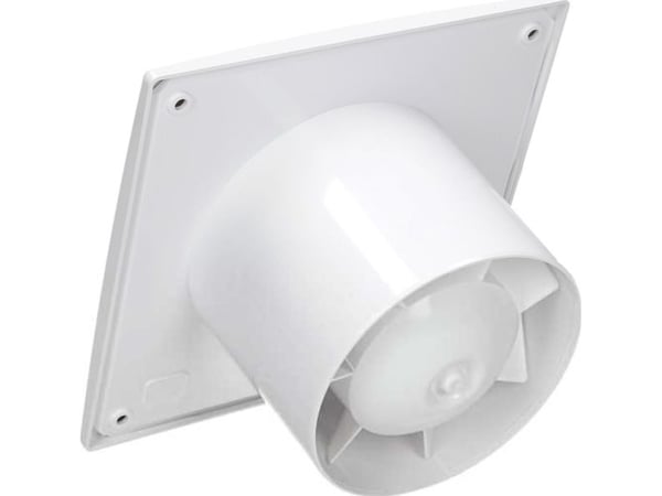 Awenta baderomsventilator 2-trinn WA fi100 64/85 m3/h 5/12W 230V med snorbryter hvit Awenta WA100DW