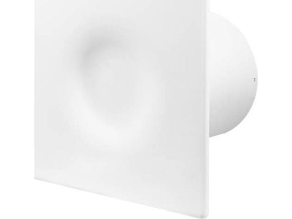 AWENTA badrumsfläkt Loop WL100H, Ø100 mm, 42/70 m³/h, 4/6 W, 230 V, fuktsensor, vit