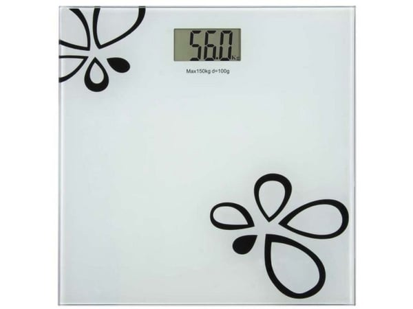 Emos TY6108, Elektronisk personvekt, 180 kg, Hvit, kg, lb, ST, firkant, Glass