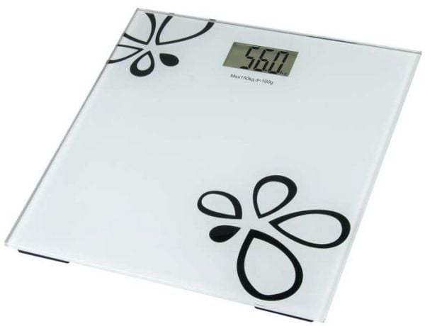 Emos TY6108, Elektronisk personvekt, 180 kg, Hvit, kg, lb, ST, firkant, Glass