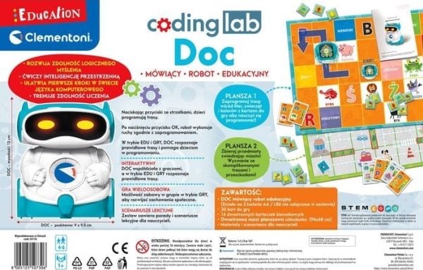 Clementoni utdanningsrobot DOC (50730)