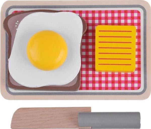 Jokomisiada leketøysbrødrister i tre til barn + egg ZA4122