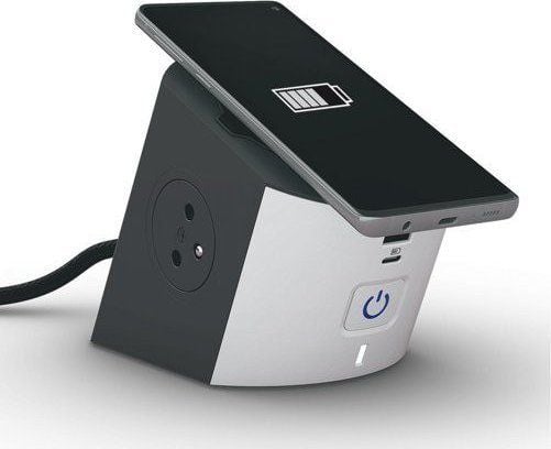 Legrand Förlängningsladdare 2x2P+Z Induktion USB A/C 2m