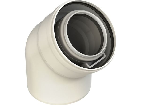Almeva LIK 45° kne DN80/125