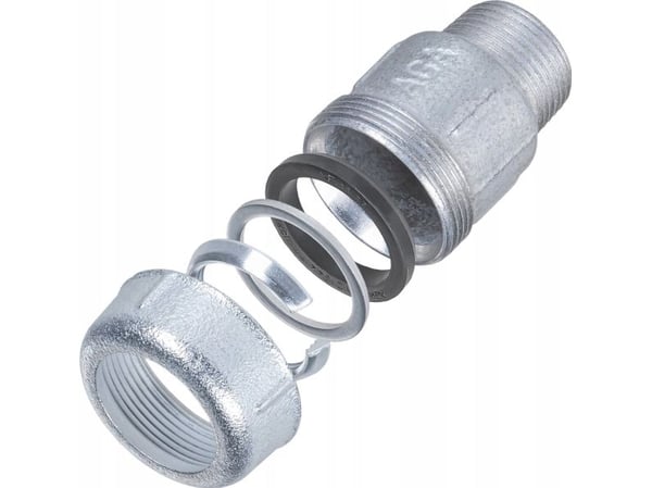 AGAflex reduksjonskobling 1 1/4 x 1/2, galvanisert
