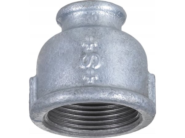 AGAflex reduksjonskobling 1 1/4 x 1/2, galvanisert