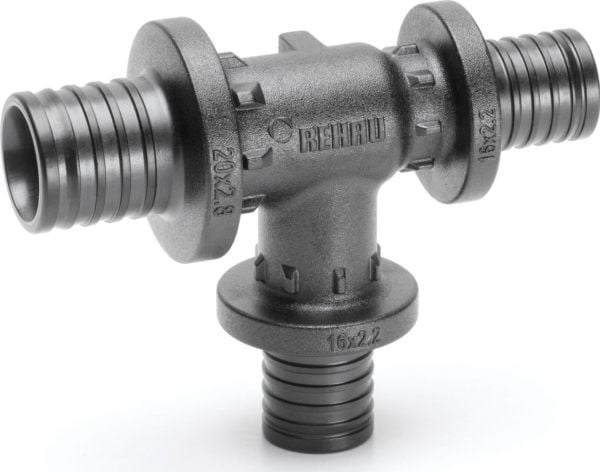 Rehau T-stykke red PX - 25-16-20 RAUTITAN - PPSU