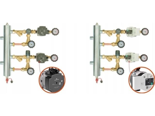 Afriso todelt isolasjon for hydraulisk koplingssett BPSA