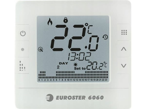 Euroster reglertermostat Temp.-E6060Txrx Bezprzew