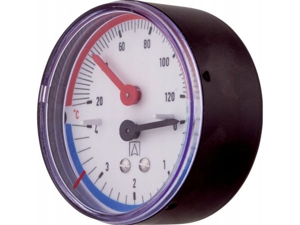 Afriso termomanometer TM80 0-10 bar 1/2" AX 20-120°C (S)A