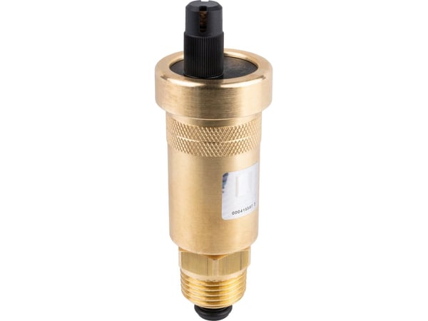Afriso automatisk lufteventil, vertikal PrimoVent G3/8 med Aquastop og stoppeventil R1/2 (S)A