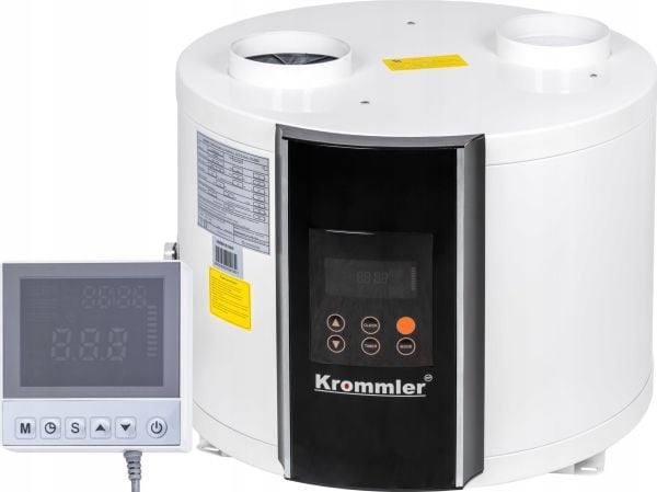 Heating Polska varmepumpe for varmt tappevann (c.w.u.) KROMMLER 3,6 kW, uten tank, rund utførelse