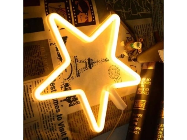 Neon LED Kaledine stjärnor skylt vit FLNE22 Forever Light