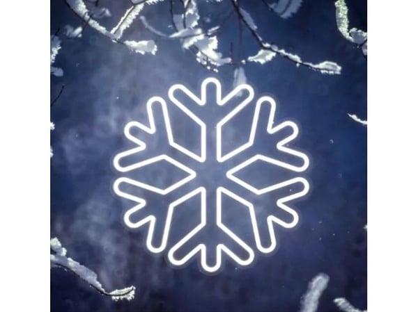 CPA TelForceone Neon LED FLOWER SNOW valkoinen FLNE20 Forever Valo