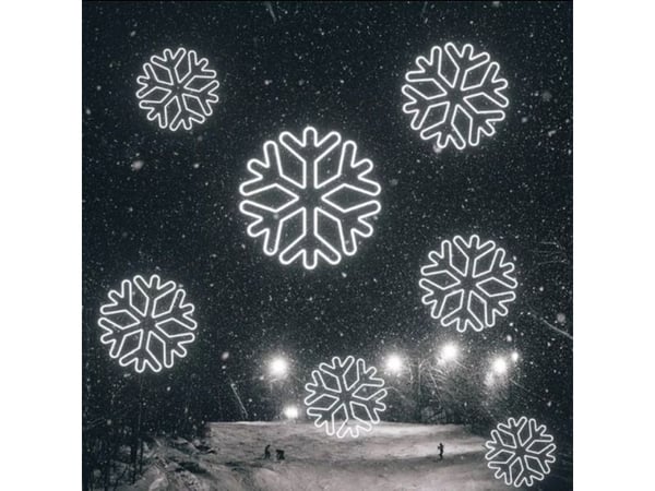 CPA TelForceone Neon LED FLOWER SNOW valkoinen FLNE20 Forever Valo