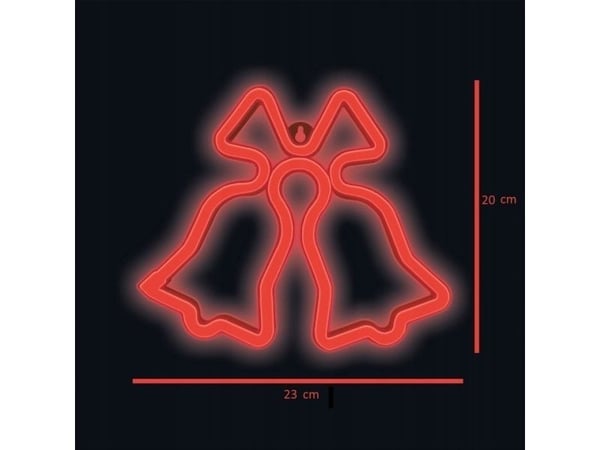 CPA TelForceone Neon LED JULEKLOKKER rød FLNE17 Forever Light