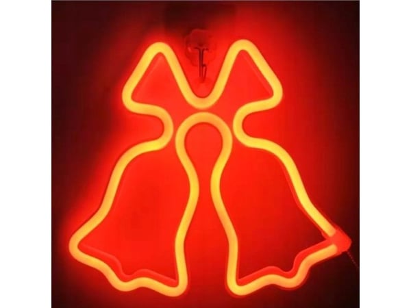 CPA TelForceone Neon LED JULEKLOKKER rød FLNE17 Forever Light