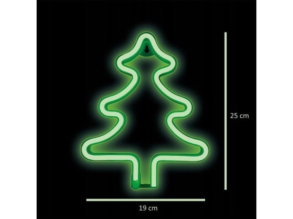 CPA TelForceone Neon LED JULETRE grønn FLNE16 Forever Light