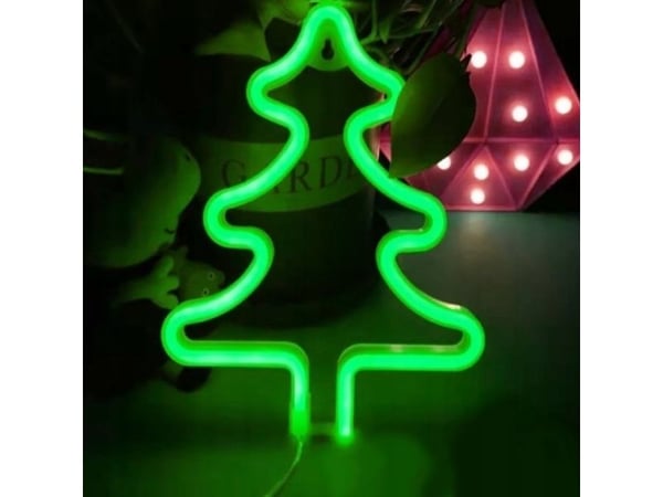 CPA TelForceone Neon LED JULETRE grønn FLNE16 Forever Light