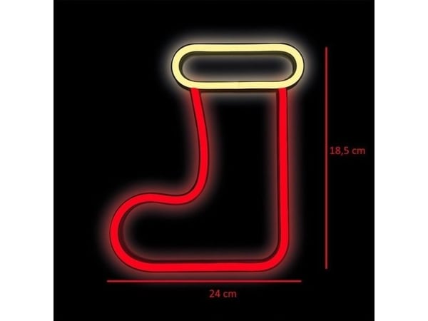 Neon LED Kaledine køyehette hvit/rød FLNE23 Forever Light