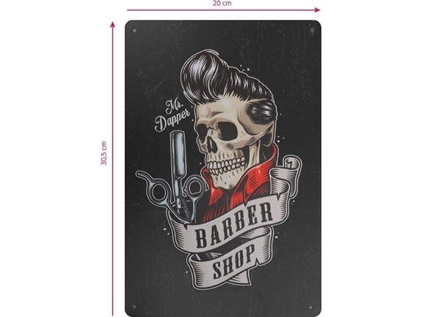 Activeshop Dekorativ tavle barber B019
