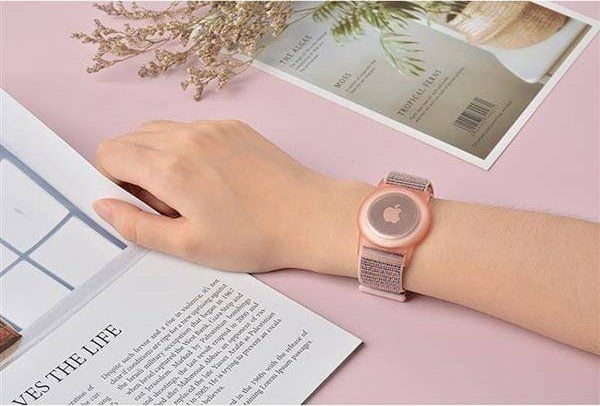 Tech-Protect hihna Apple AirTagille lapsille, nailonia, sininen