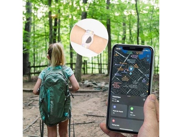 Tech-Protect hihna Apple AirTagille lapsille, nailonia, sininen