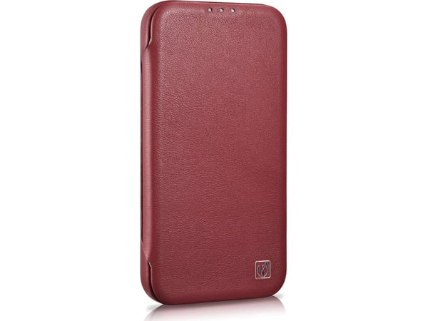 iCarer iCarer CE Premium Leather Folio Case iPhone 14 Plus magneettiläpällä MagSafe punainen (WMI14220715-RD)