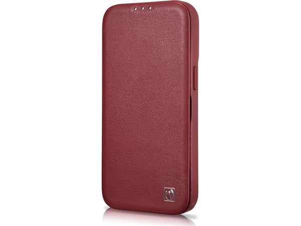 iCarer iCarer CE Premium Leather Folio Case iPhone 14 Plus magneettiläpällä MagSafe punainen (WMI14220715-RD)