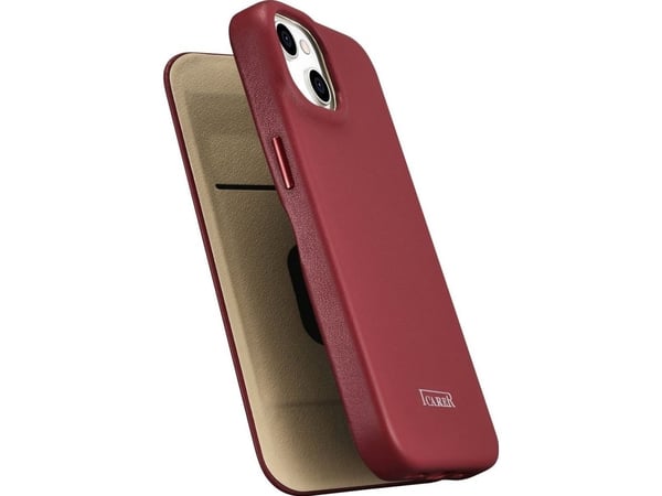 iCarer iCarer CE Premium Leather Folio Case iPhone 14 Plus magneettiläpällä MagSafe punainen (WMI14220715-RD)