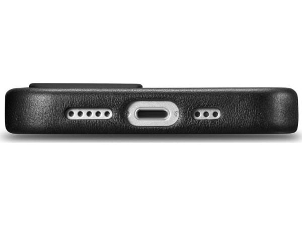 iCarer iCarer Case Nahkakotelo iPhone 14 Plus -puhelimelle musta (MagSafe-yhteensopiva)