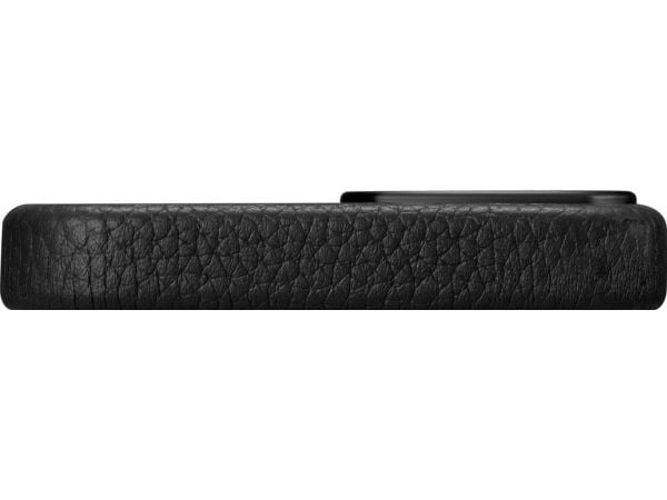 iCarer Litchi Premium iPhone 14 Plus i ekte lær med magnetisk MagSafe svart (WMI14220711-BK)