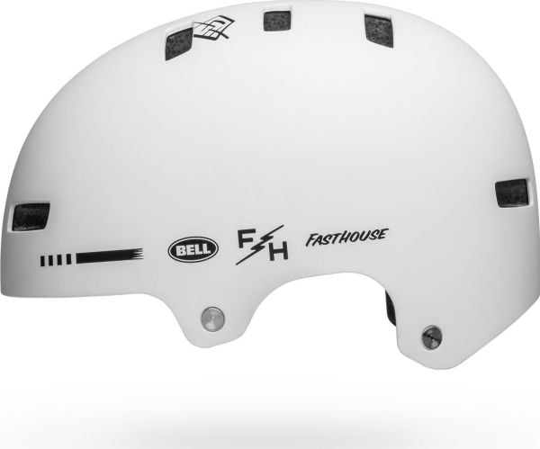 BELL LOCAL BMX-sykkelhjelm matt hvit fasthouse str. M (55–59 cm)