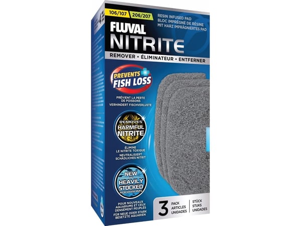 Fluval nitrereduserende filterinnsats 107/207 Nitrite Remover, 3 stk./pakke