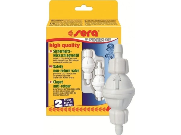 Sera backventil high quality, enkelriktad, 2 st/fp