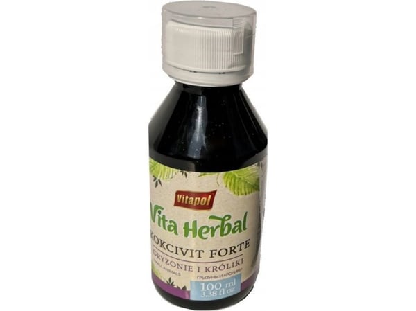 Vitapol Vita Herbal for gnagere og kaniner, kokcivit forte 100 ml